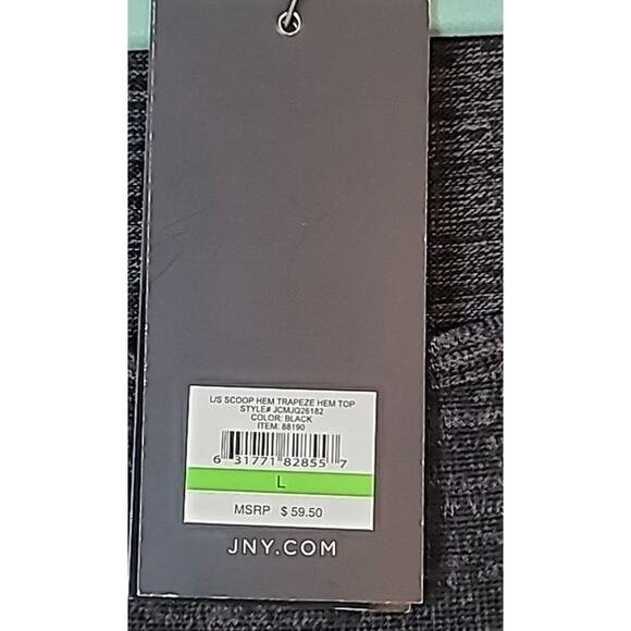 NWT Jones New York Black & Gray Heathered Tunic – Size Large – MSRP $59.50 - Picture 8 of 8